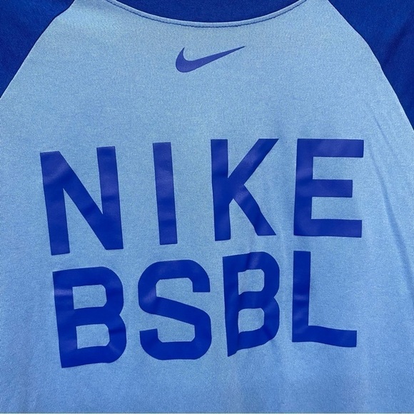 NIKE Mens Dri-FIT BSBL Legend 3/4 Raglan T-Shirt Small - Picture 5 of 11